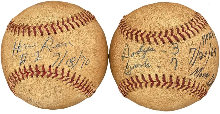 - Gaylord Perry Career Home Run Balls Number 1 (Moon Day) and Number 2