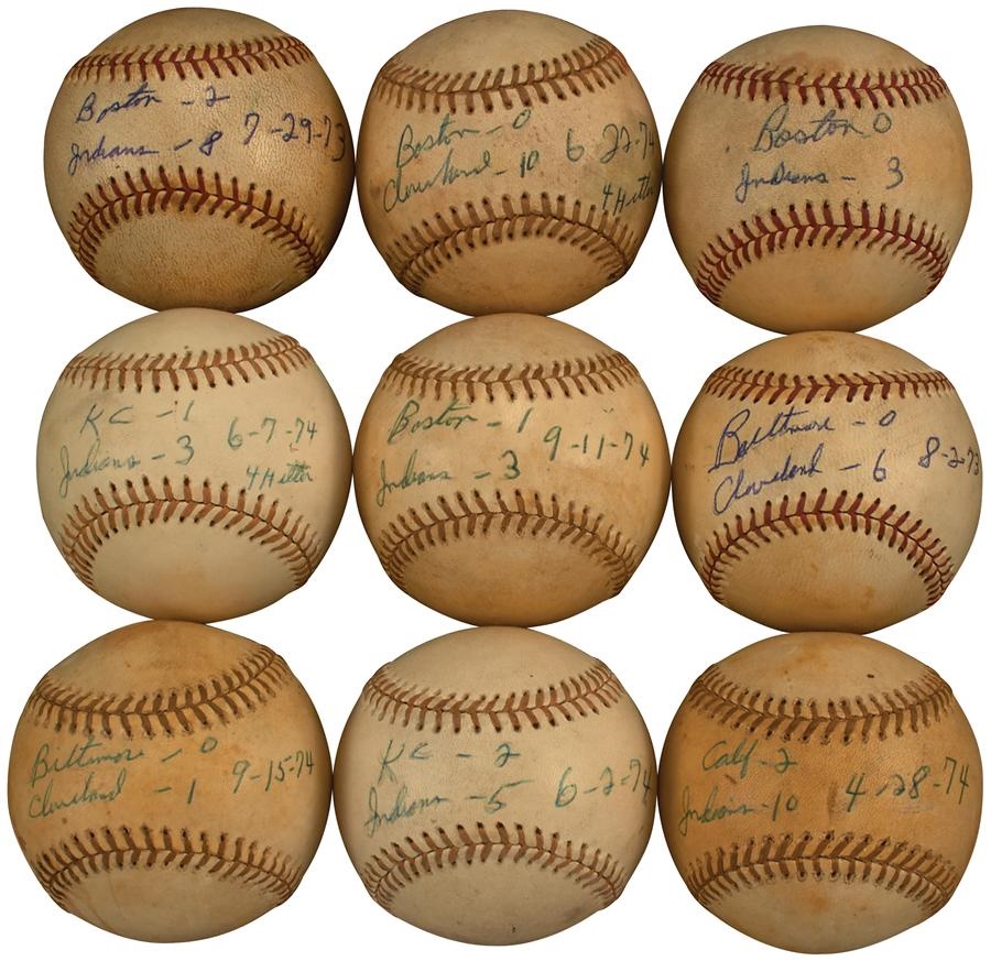 - 1973-74 Gaylord Perry Cleveland Indians Win and Strikeout Baseballs (27)