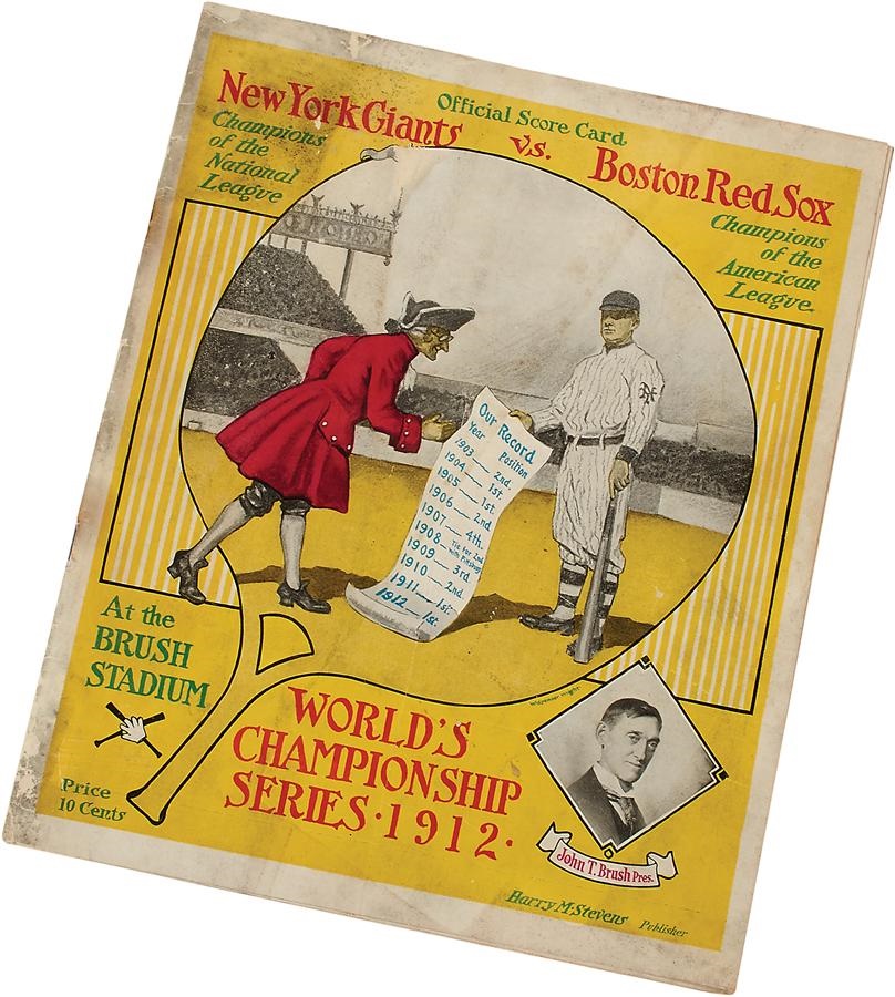 - 1912 World Series Program