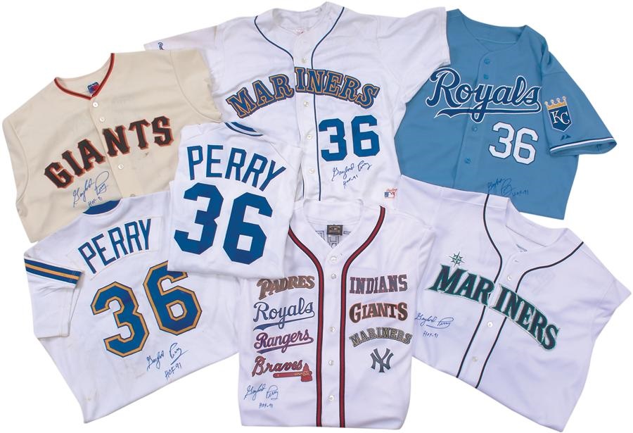 - Gaylord Perry Signed Jerseys (7)