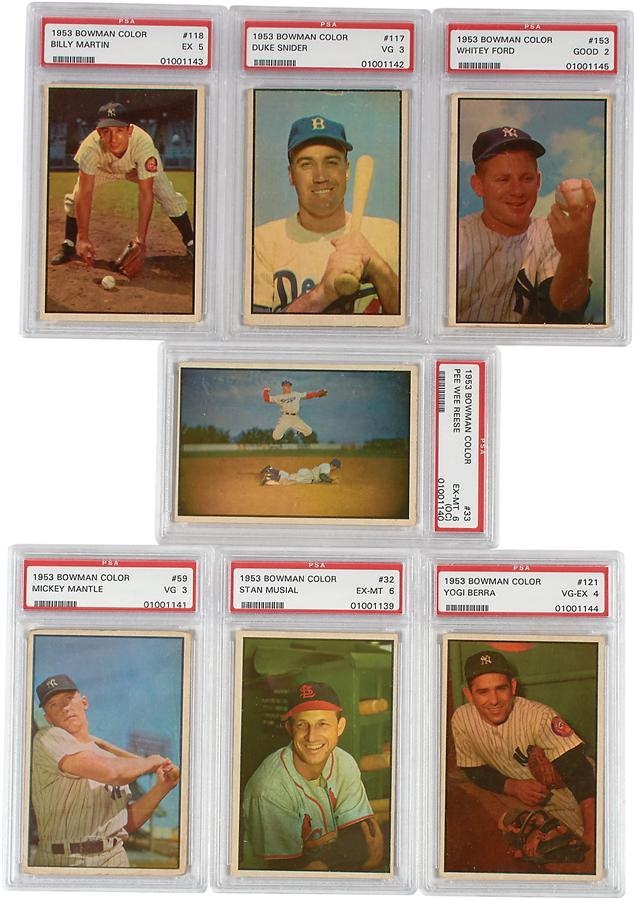 - 1953 Bowman Color Baseball Card Complete Set (160)