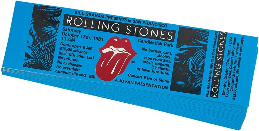 - 1981 Rolling Stones Unused Tickets (25)