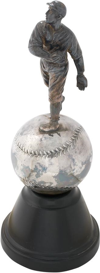 - 1920s Spalding Baseball Pitcher Trophy