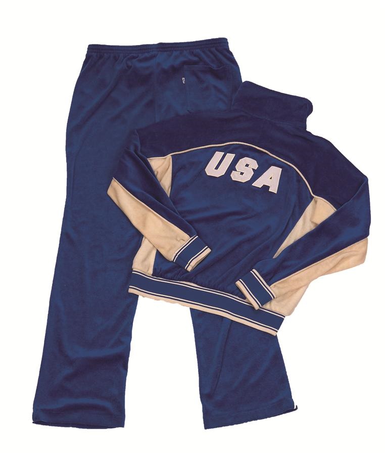The Jim Craig 'Miracle on Ice' Collection - Jim Craig "Miracle" Olympics "National Sports Festival" Warm-Up Suit