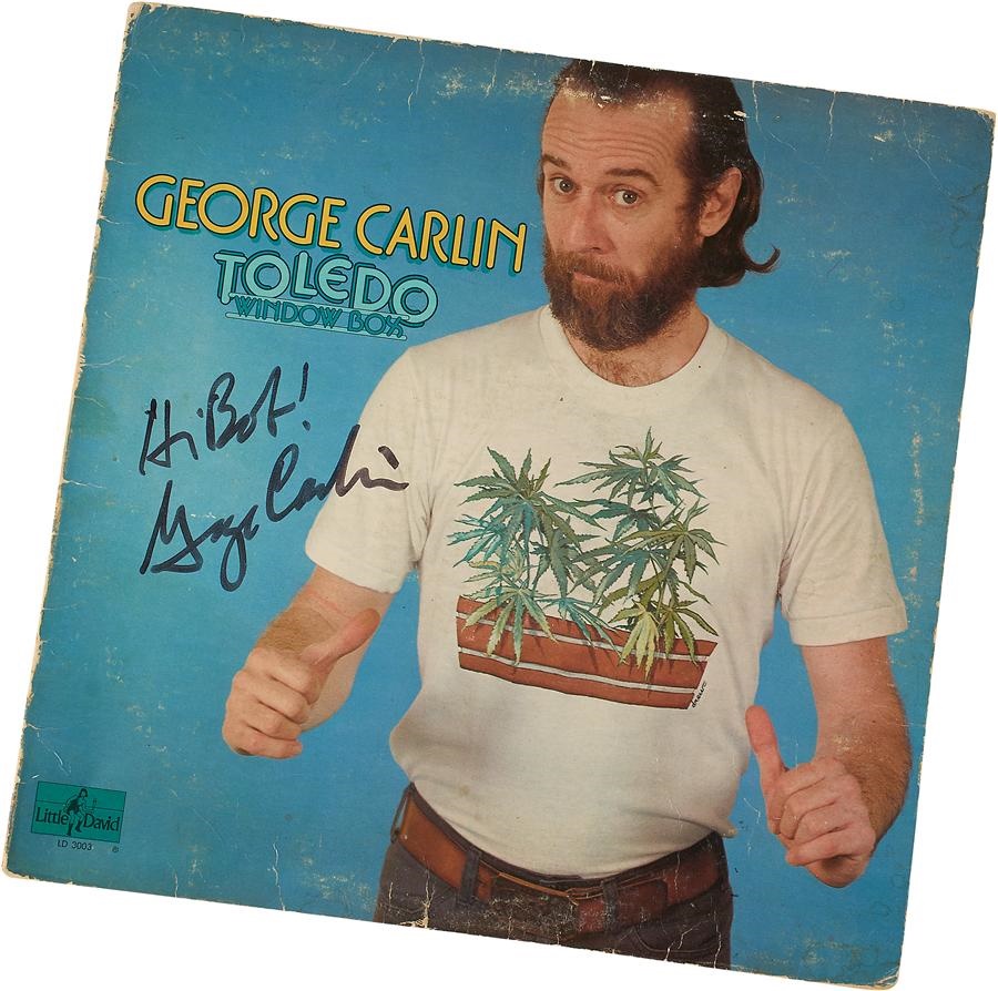 - George Carlin Signed Album Cover