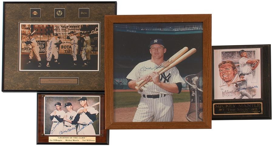 - Fine Mickey Mantle Autograph Collection (4)