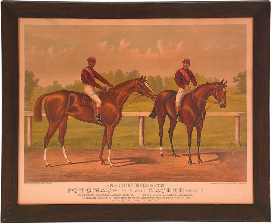- August Belmont 1891 Currier & Ives Chromolithograph