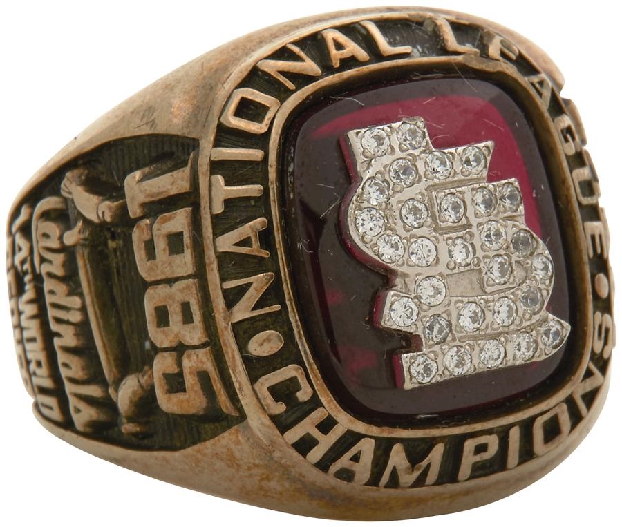 - 1985 St. Louis Cardinals National League Championship Ring (Sourced from Relative)