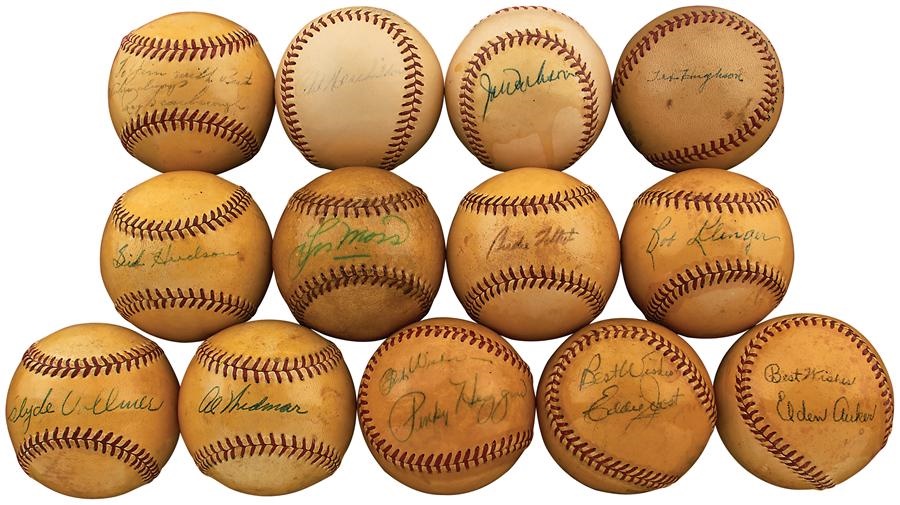 - Boston Red Sox Single Signed Baseballs From The Jim Armstong Collection (13)