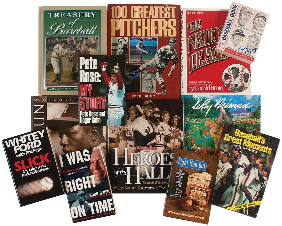 - Signed Book Collection with Many Hall of Famers (16)