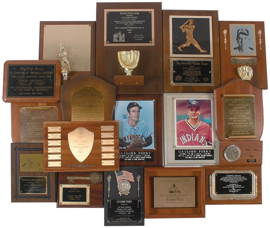 - Gaylord Perry Award Plaques and More (17)