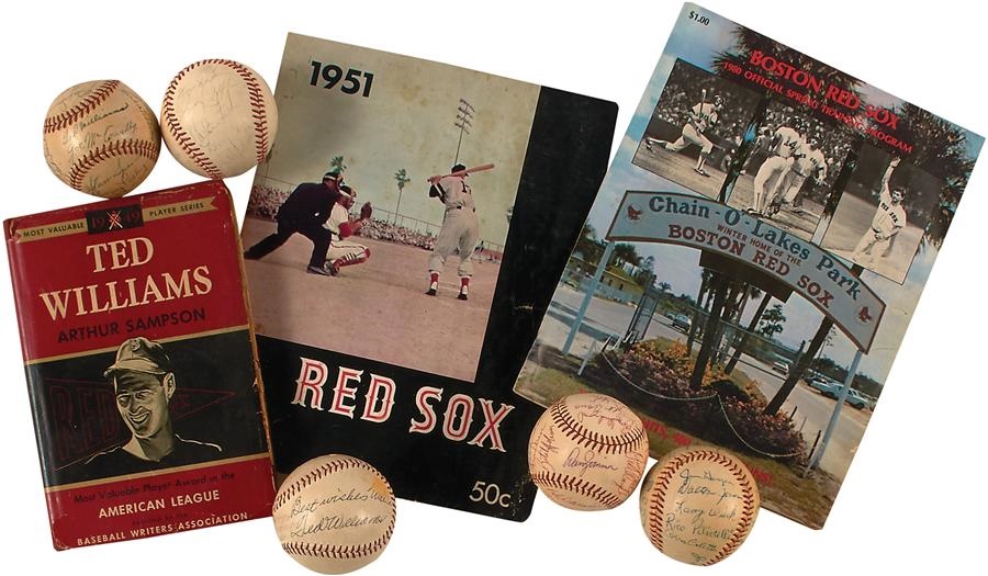 - Boston Red Sox Signed Collection with Ted Williams (8)