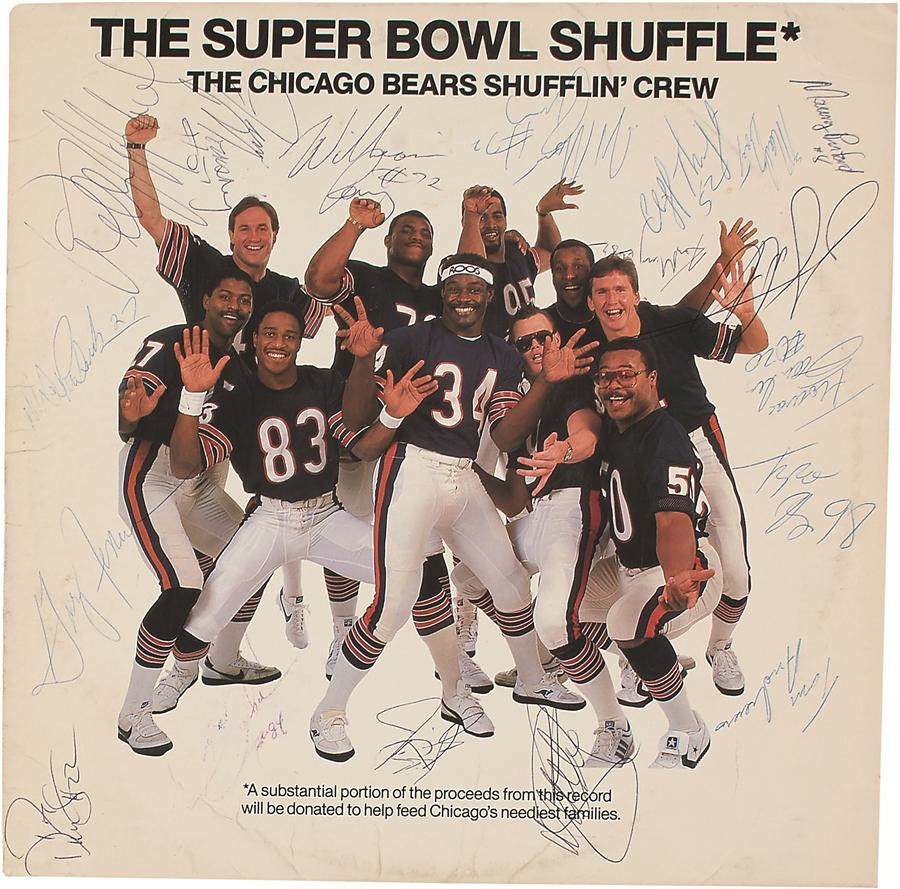 - 1985 Chicago Bears Team Signed "Super Bowl Shuffle" Record Album (PSA/DNA)