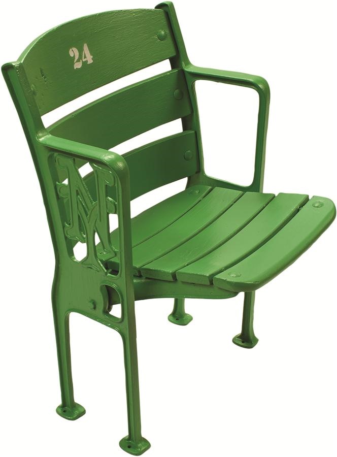 - Polo Grounds "NY" Figural Stadium Seat with Willie Mays' #24