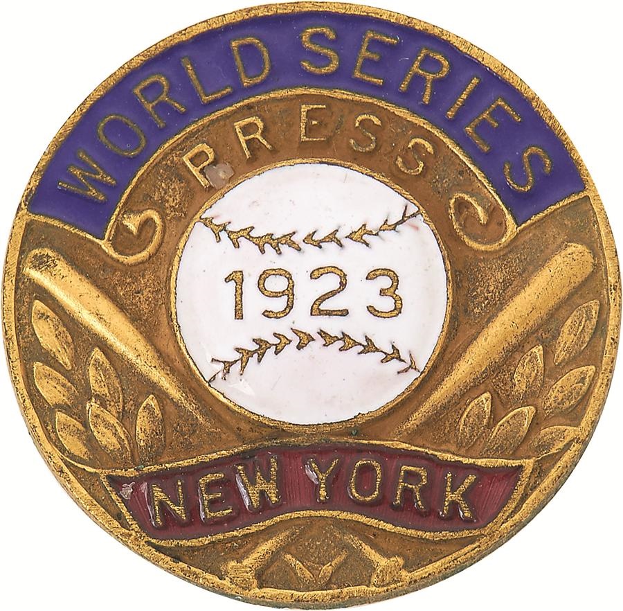 - 1923 New York Yankees World Series Press Pin