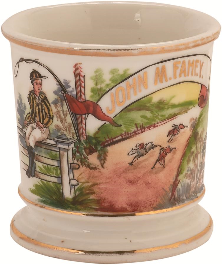 - 19th Century Occupational Shaving Mug Owned by Louisville, KY Stable Owner
