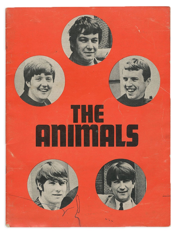 - 1965 The Animals Signed Concert Program and More