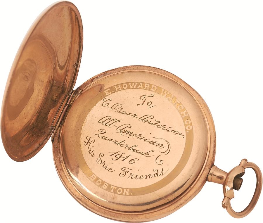 Special 1916 Pocket Watch Presented to First NFL Superstar QB