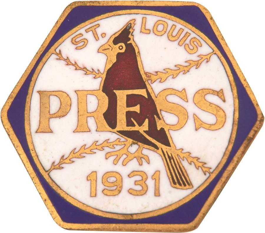 St. Louis Cardinals - 1931 St. Louis Cardinals Press Pin