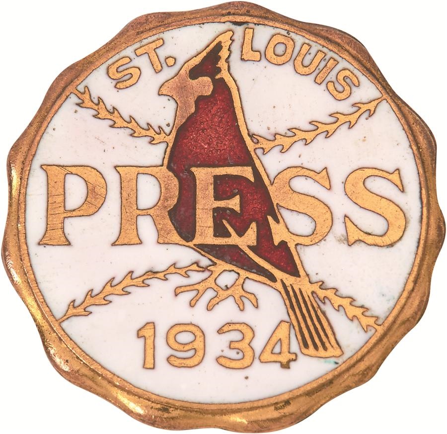 St. Louis Cardinals - 1934 St. Louis Cardinals Press Pin