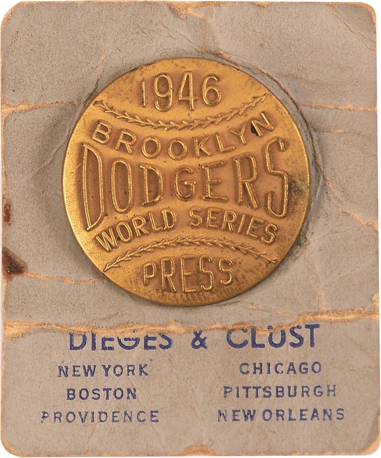 Brooklyn Dodgers 1946 World Series Phantom Press Pin