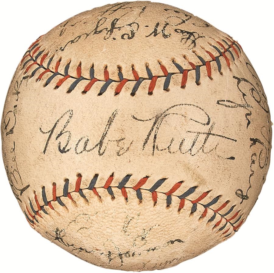 - High Grade 1931 New York Yankees Team-Signed Baseball (JSA LOA)