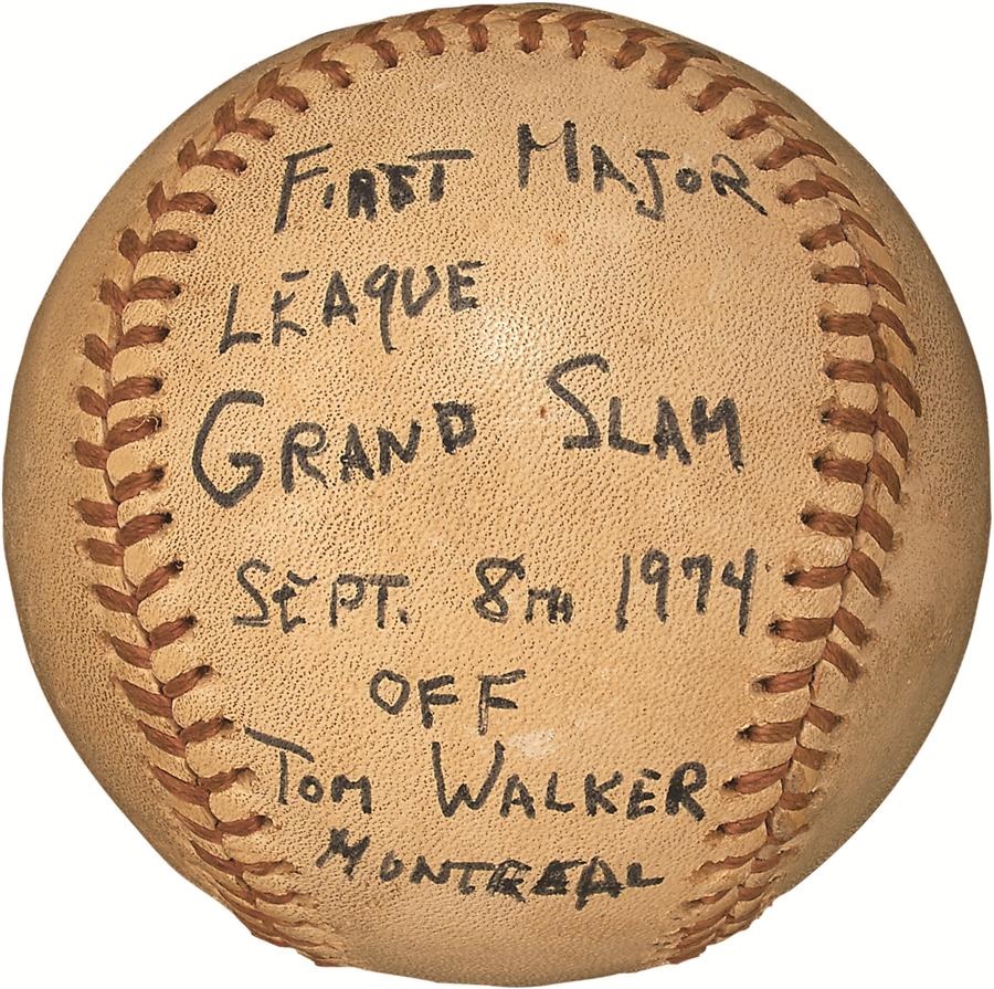 - 1974 Dave Parker First Major League Grand Slam Baseball