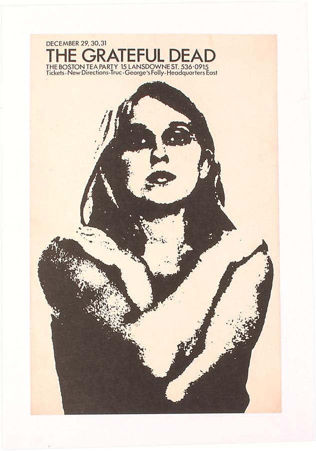 - 1969 Grateful Dead Boston Tea Party Concert Poster