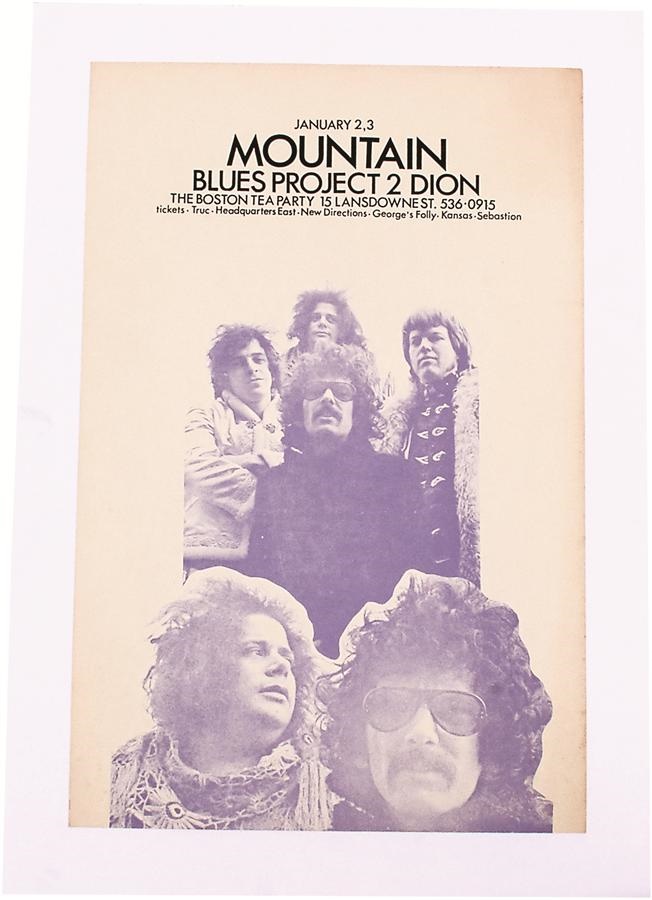 - 1970 Mountain Boston Tea Party Concert Poster