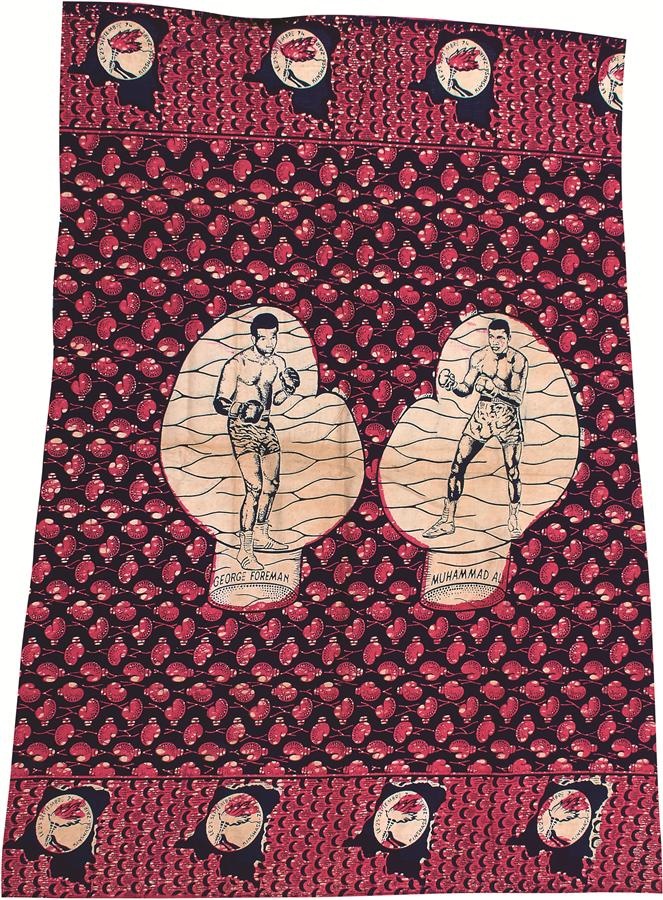 Collection of Muhammad Ali's Manager's Personal Ph - 1974 Ali vs. Foreman Zaire Tapestry