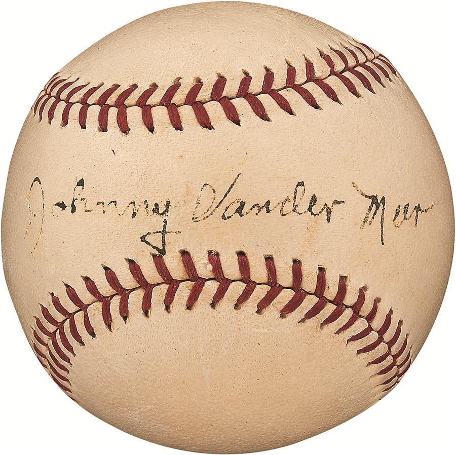 - 1930s Johnny Vander Meer Single-Signed Baseball (PSA/DNA)