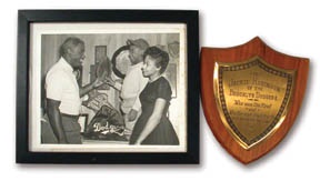 1947 Jackie Robinson "The First" Plaque with Photograph