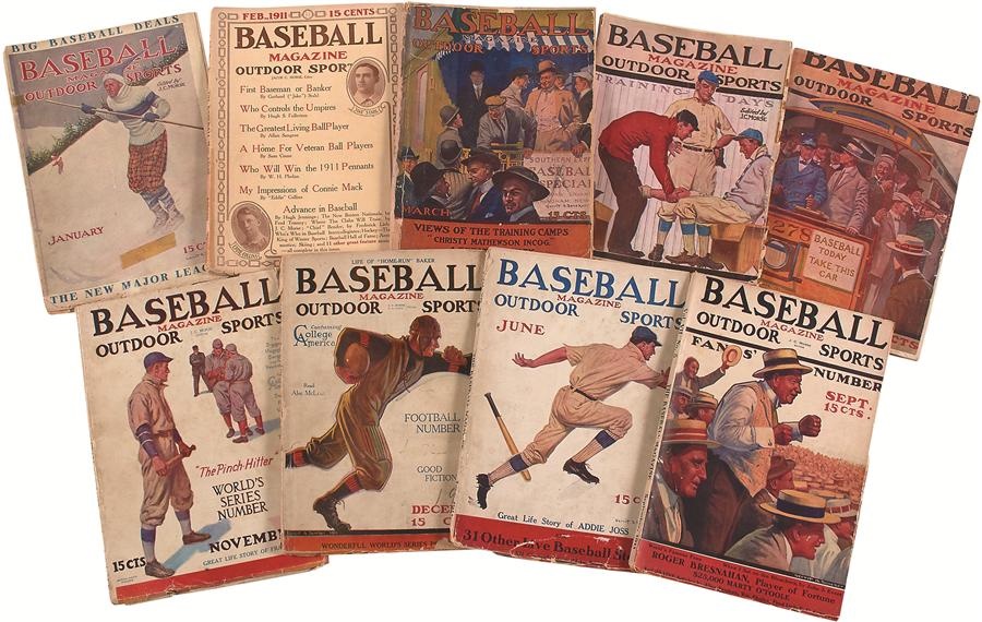 - 1911 Baseball Magazine Near Run (9/12 issues)
