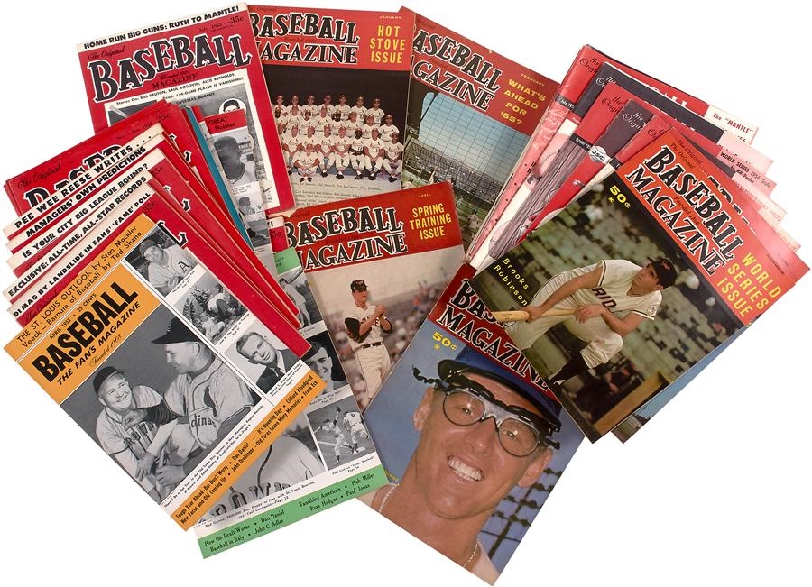 - 1950s Baseball Magazine Run (37 issues) - Their Swan Song