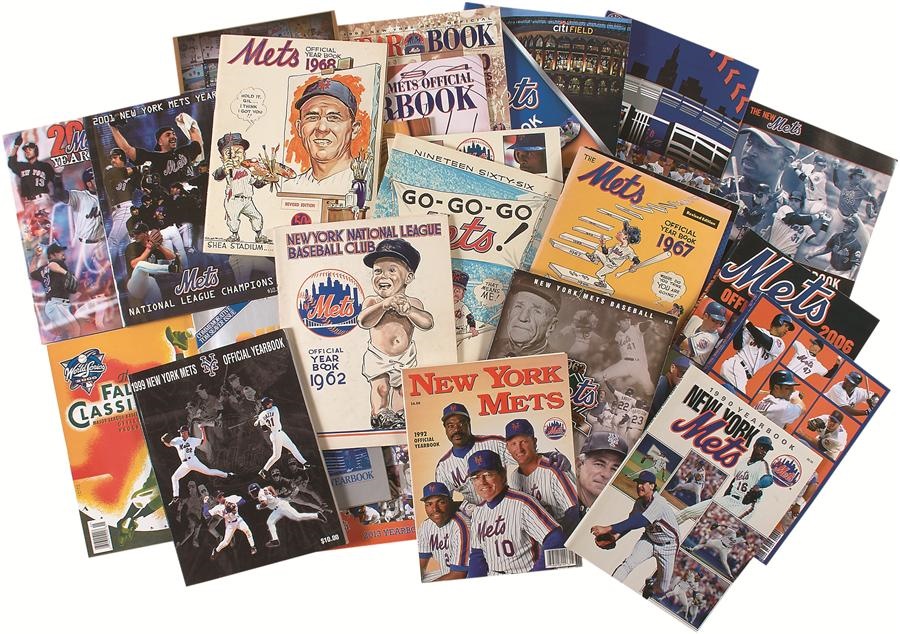 - Complete Run of New York Mets Yearbooks & More (55)