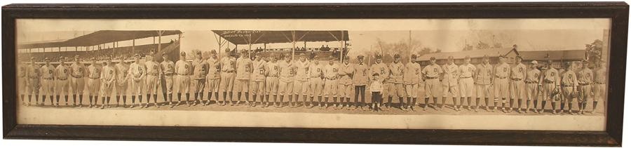 - 1923 Detroit Tigers Panoramic Photograph with Ty Cobb
