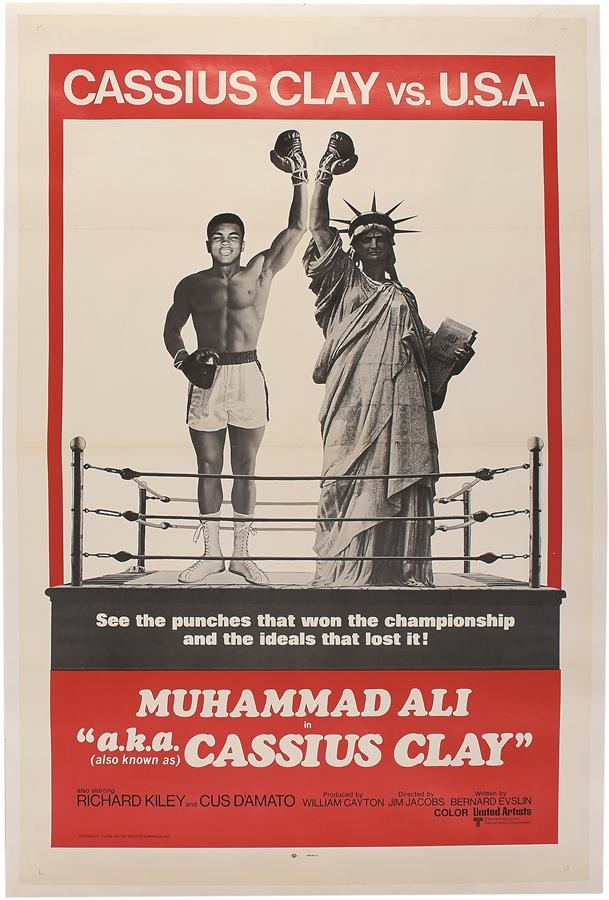 - 1970 Muhammad Ali aka Cassius Clay One-Sheet Movie Poster