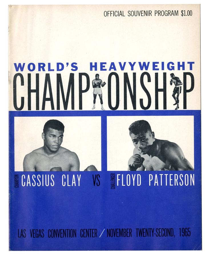 - 1965 Muhammad Ali vs. Floyd Patterson I On-Site Program