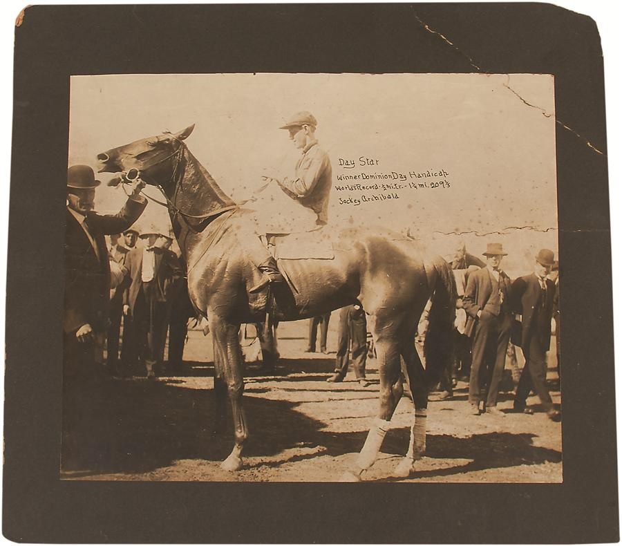 - Day Star 1878 Kentucky Derby Mounted Photograph - Earliest We Have Seen