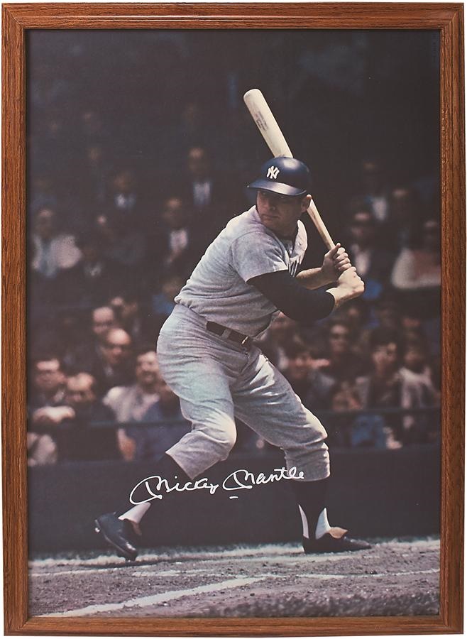 - 1968 Mickey Mantle Signed Sports Illustrated Poster