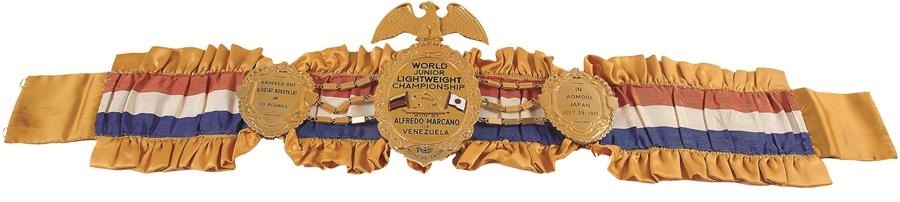 Muhammad Ali & Boxing - Alfredo Marcano Ring Magazine Championship Belt