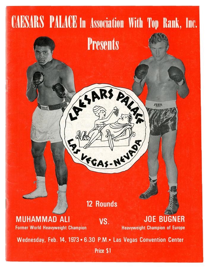 - 1973 Muhammad Ali vs. Joe Bugner I On-Site Program