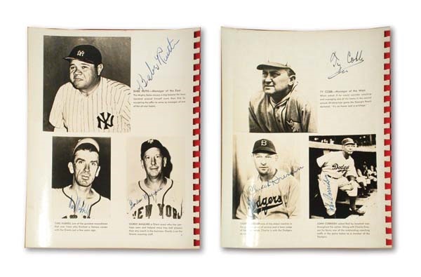 Esquire's All-American Boy's Baseball Game Signed Album with Ruth & Cobb