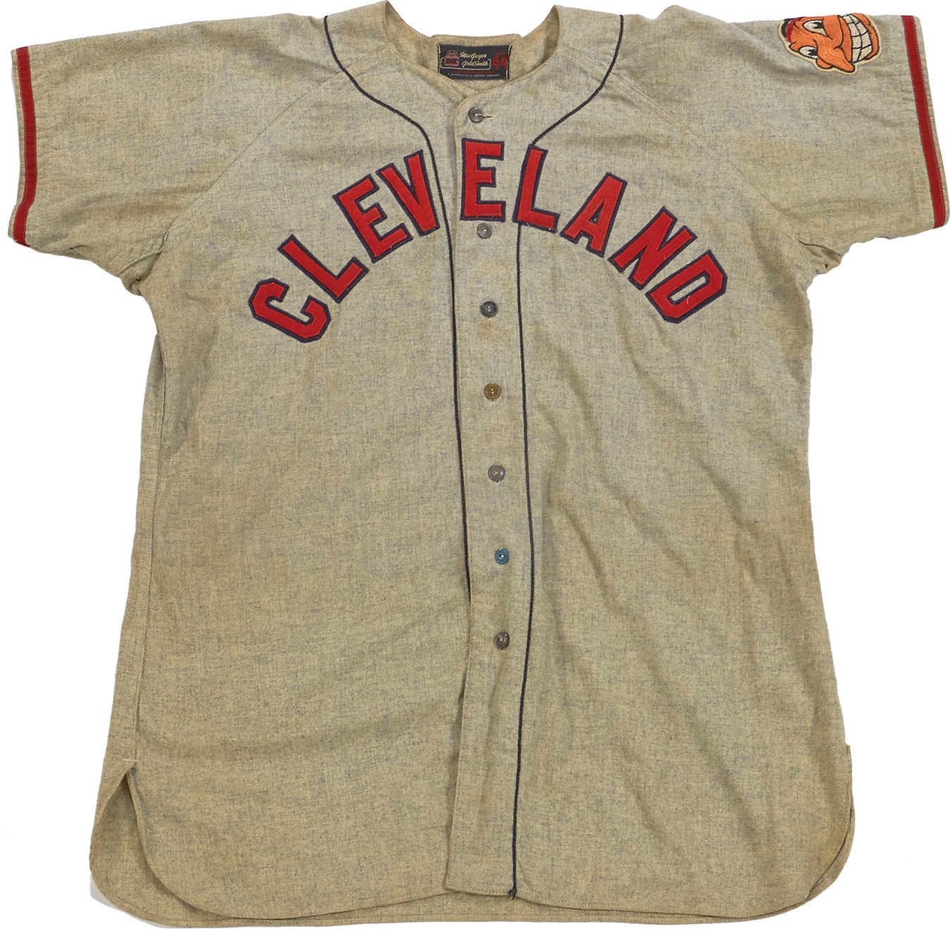 Baseball Equipment - Allie Clark 1948 World Series Game Worn Cleveland Indians Uniform
