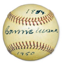Single Signed Baseballs - 1950 Connie Mack Single Signed Baseball