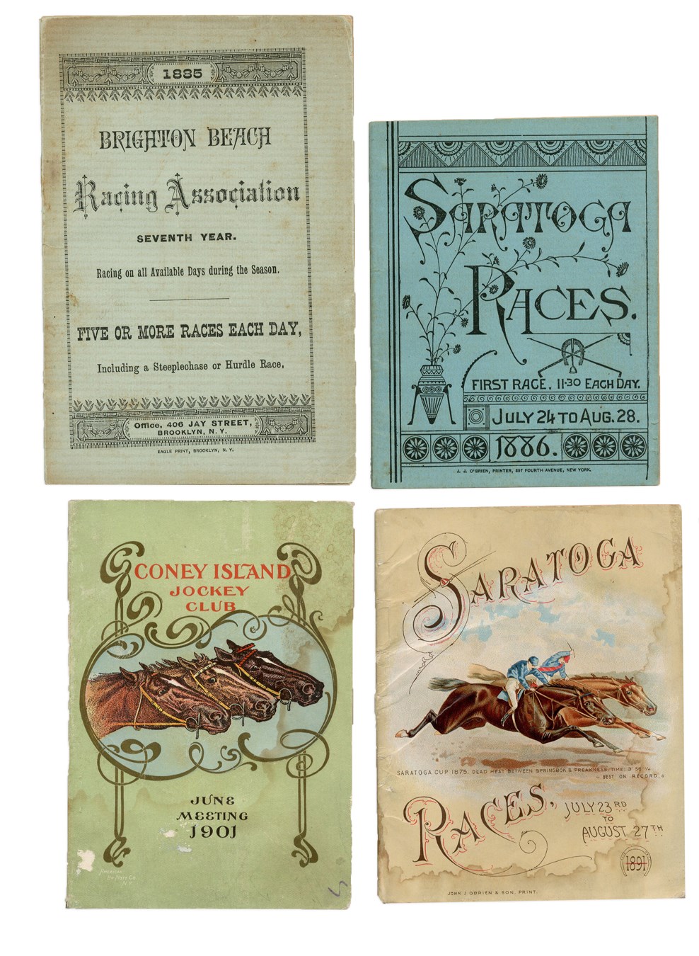 - 1885-1901 Horse Racing Condition Books (4)