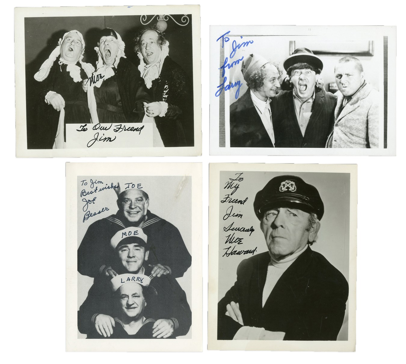 - Three Stooges Autograph Collection of Photos & Letters (7)
