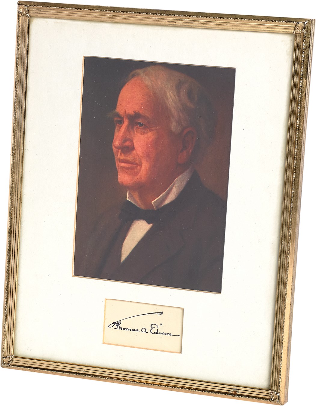 - Thomas Edison Cut Signature Gifted from His Daughter to Long-Time Collector (PSA)
