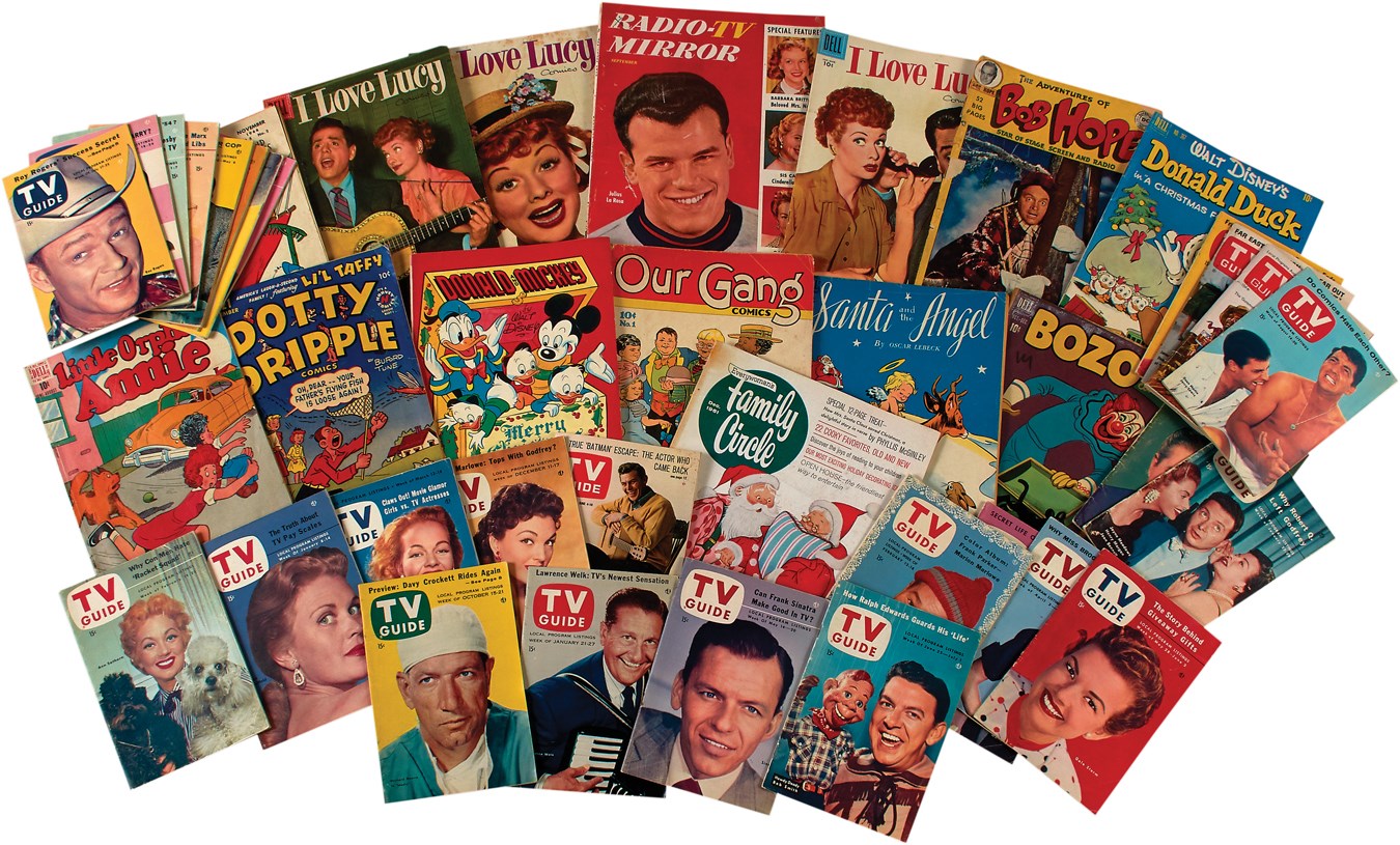 - Vintage TV Guide & Comic Book Collection - with Very First TV Guide (325+)