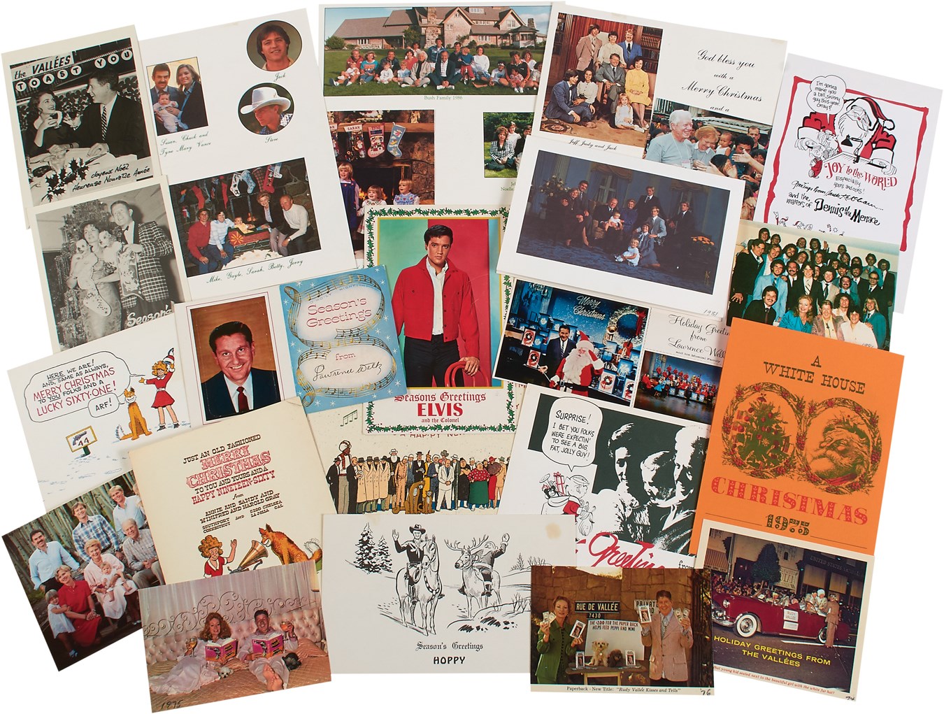 - Presidential & Entertainment Christmas Card Collection with Autographs (325+)